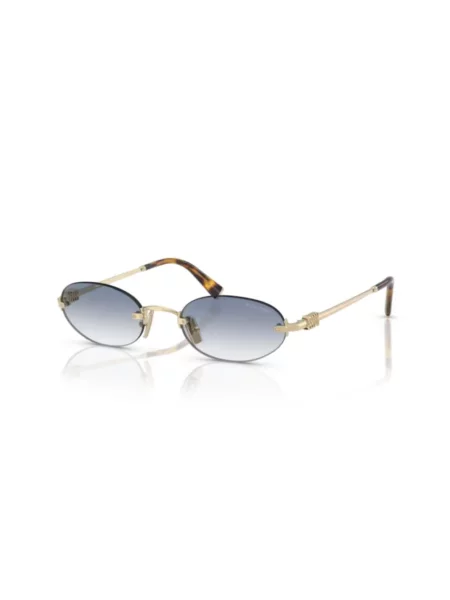 Miu Miu Okulary Przeciwsłoneczne Mu gold żółte