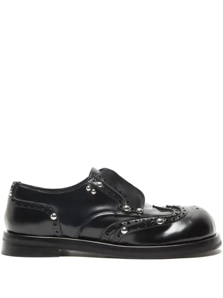 Pantofi derby Acne Studios din piele cu tepi negru