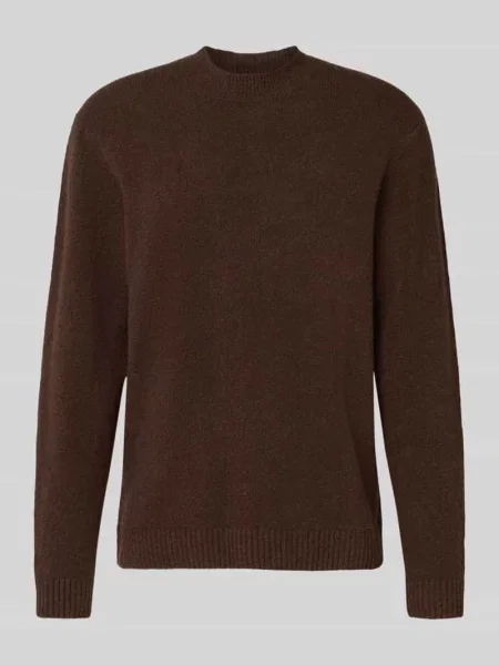 Sweter z dzianiny z kołnierzykiem polo model ‘MAVERICK’ Jack & Jones Premium