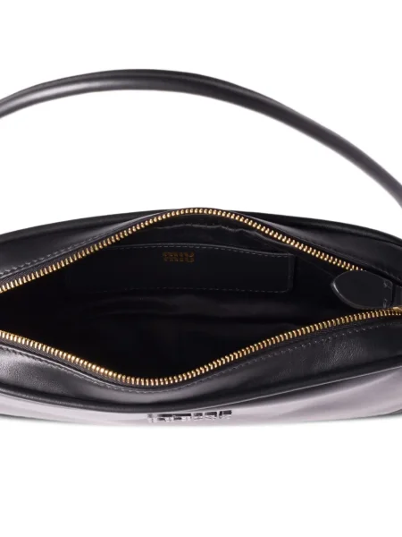 Geanta de piele Miu Miu din piele negru