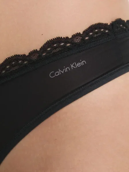 Calvin Klein Underwear String bugyik fekete