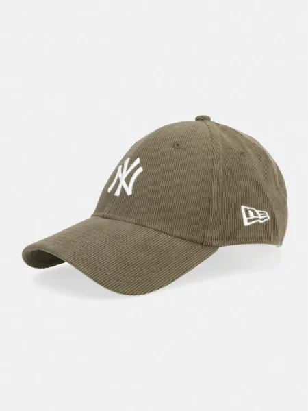 New Era baseball kapa rebrasti žamet SOFT CORD NYY zelena