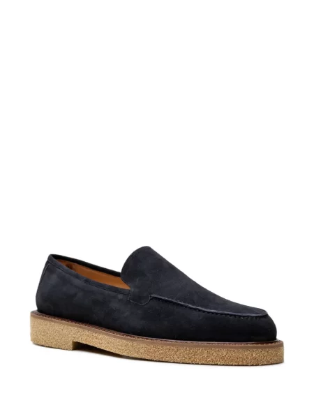 Pantofi loafer Chuckies din piele de căprioară albastru