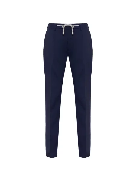 Pantaloni Eleventy cu cordon albastru