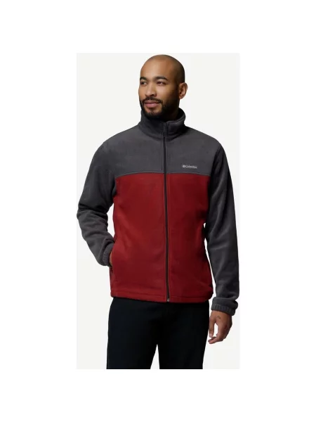 Polar Columbia Steens Mountain Full Zip ciemnoszary bordowy S szara