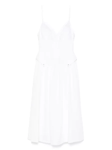 Rochie midi Elisabetta Franchi până la genunchi de costum alb