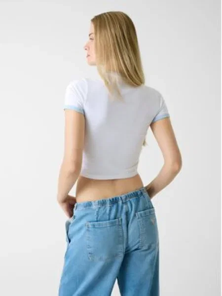 Guess Jeans Póló Regular Fit fehér