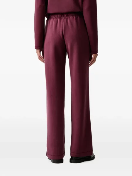 Pantaloni Guess alergare cu autograf roșu