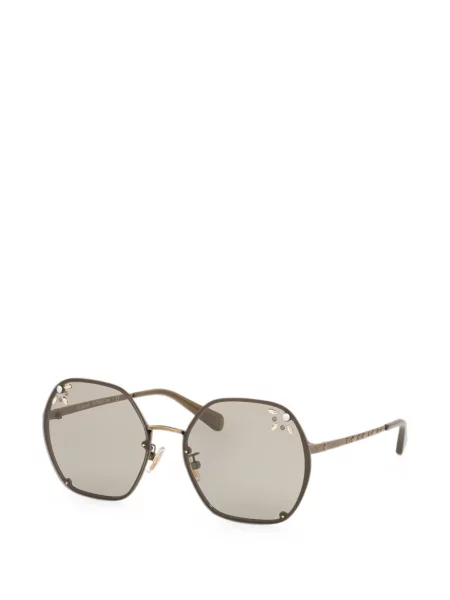 Ochelari de soare Coach cu imprimeu geometric maro