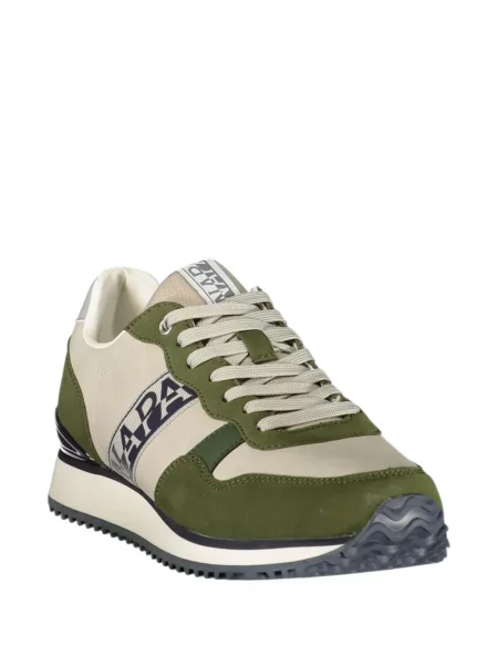 Sneakerși Napapijri cu imagine verde
