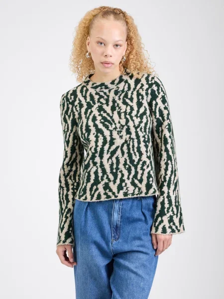 JDY Pulover JDYEVA temno / temno zelena siva