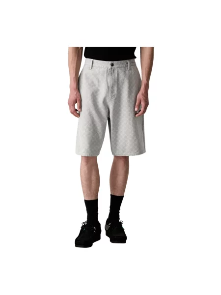 Szorty Daily Paper Washed Monogram Woven Shorts Grey XL szare