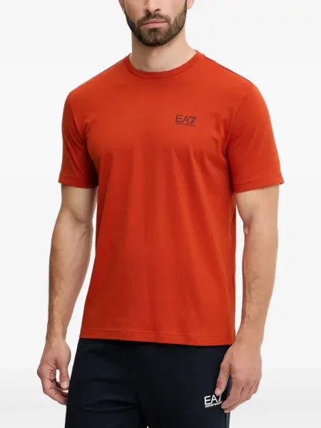 Tricou Ea7 Emporio Armani cu imagine portocaliu
