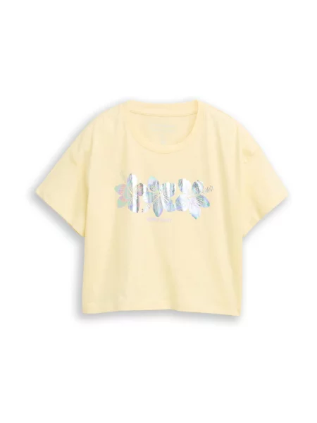 TOM TAILOR Tricou deschis / galben deschis / argintiu albastru