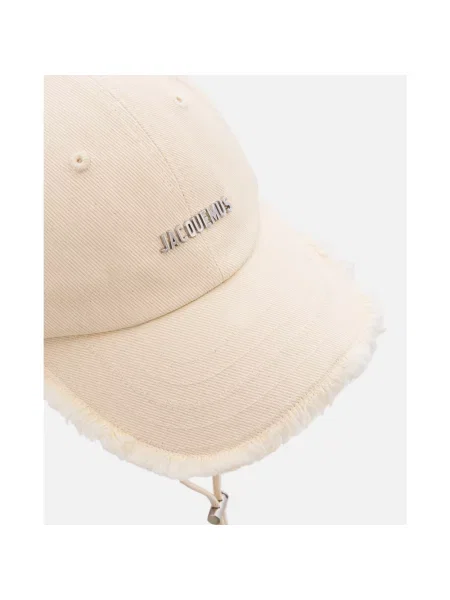 Czapka z daszkiem Jacquemus z logo biała