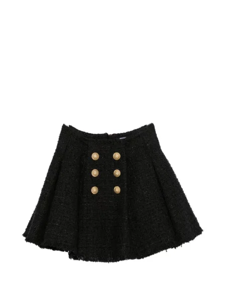 Fusta mini Balmain evazată negru