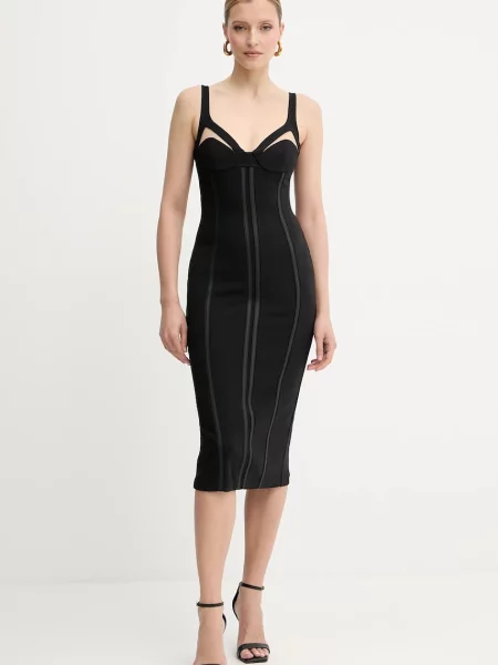 Elisabetta Franchi rochie mini mulata negru