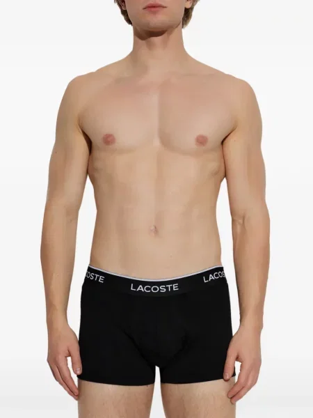 Boxeri Lacoste cu autograf negru