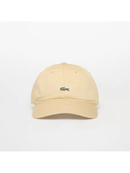 Lacoste czapka z daszkiem beżowa
