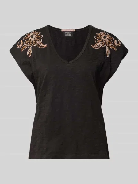 T-shirt z czystej Bawełny Scotch & Soda