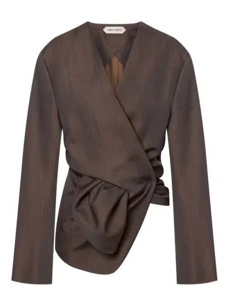 Blúzka Alberta Ferretti sivá