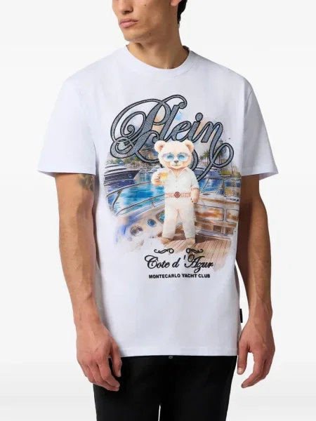 Tricou Philipp Plein alb