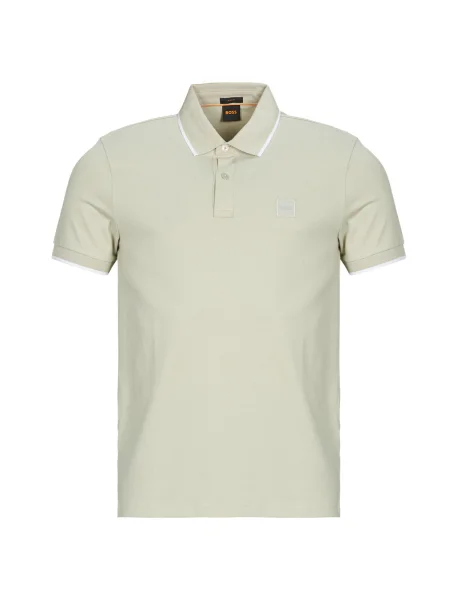 Tricou polo Boss bej