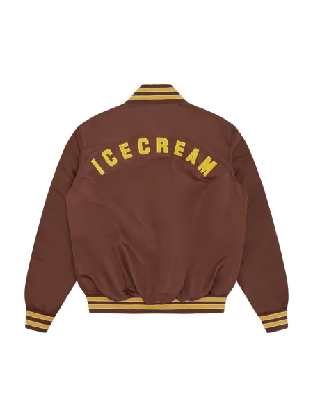 ICECREAM kurtka bomber Satin Bomber Jacket przejściowa brązowy