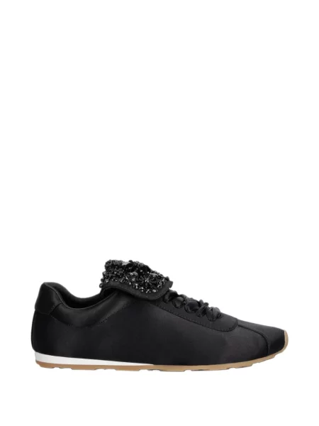 Sneakerși Jeffrey Campbell din satin negru