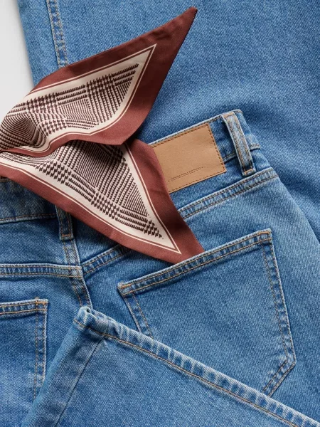 Reserved Широкі джинси з банданою синій