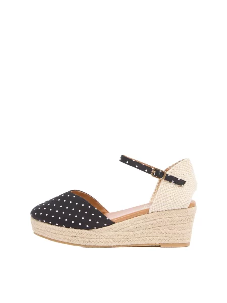 Lipsy Espadrile crem / negru alb