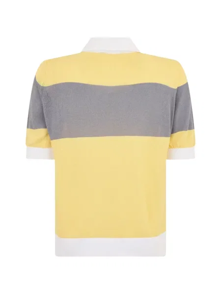 Scurt tricou polo Moorer galben