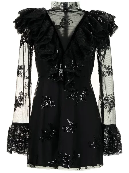 Rochie Macgraw cu paiete transparente negru