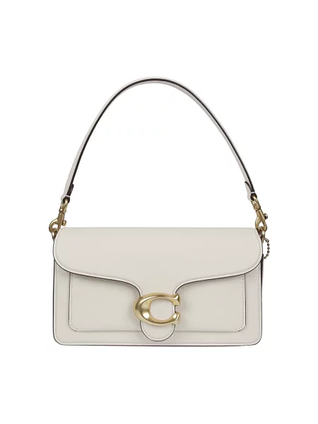 Coach torebka skórzana Tabby 26 beżowy biała