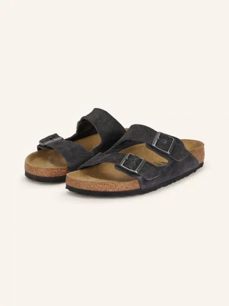 Trampki Birkenstock Arizona Suede Leather Unisex Charcoal EUR 43 szare