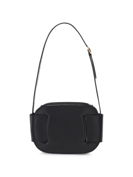 Geantă Ferragamo cu bretele negru