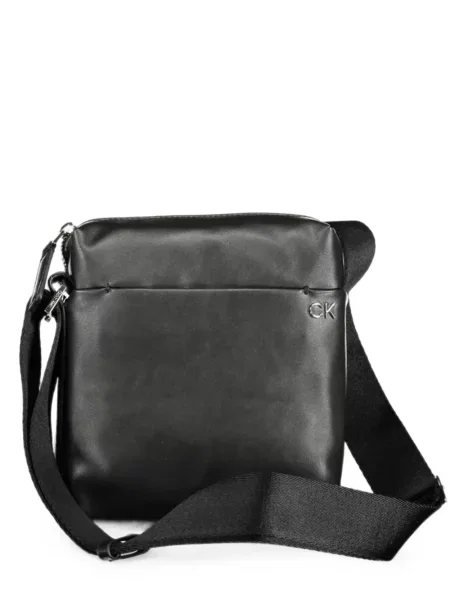 Geantă crossbody Calvin Klein cu autograf negru