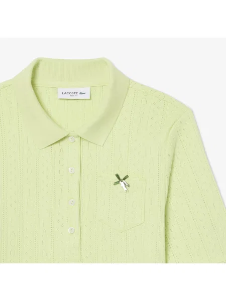 Lacoste Koszulka Polo Slim Fit Zielony żółta