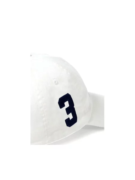 Polo Ralph Lauren Akcesoria Mężczyzna ONE SIZE Czapka Baseball Logo Grande biały
