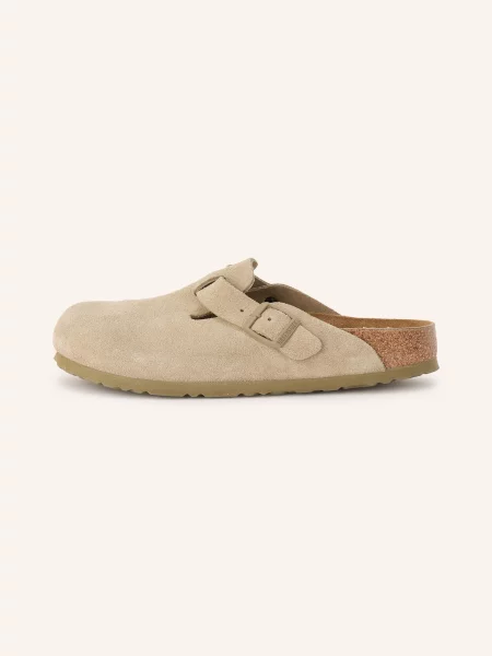 Birkenstock Klapki Boston Leve Zielony beżowe