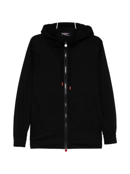 Pantaloni Kiton cu glugă alergare negru