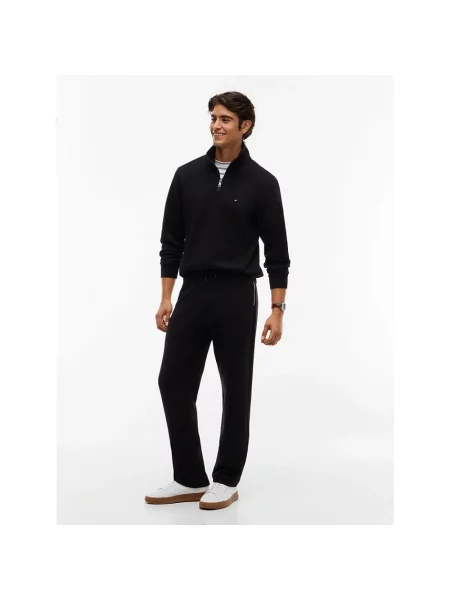 Spodnie Tommy Hilfiger frotte czarne