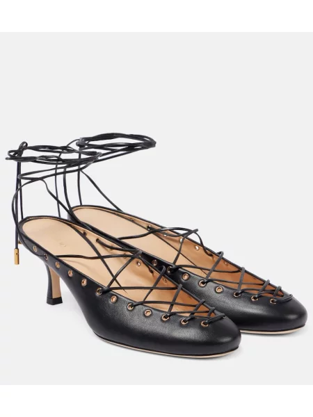 Pantofi cu toc Chloé din piele negru