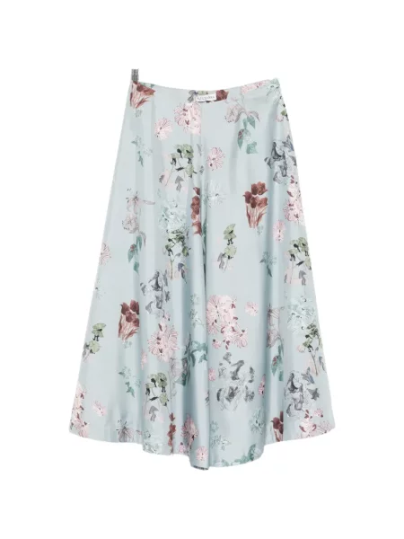Spódnica midi Altuzarra w kwiatki do kolan niebieska