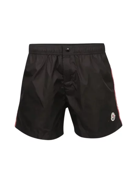 Kąpielówki Moncler z logo czarne