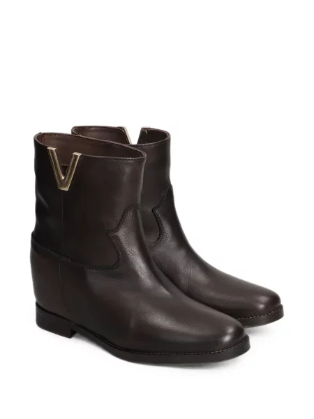 Botine Julie Dee din piele maro