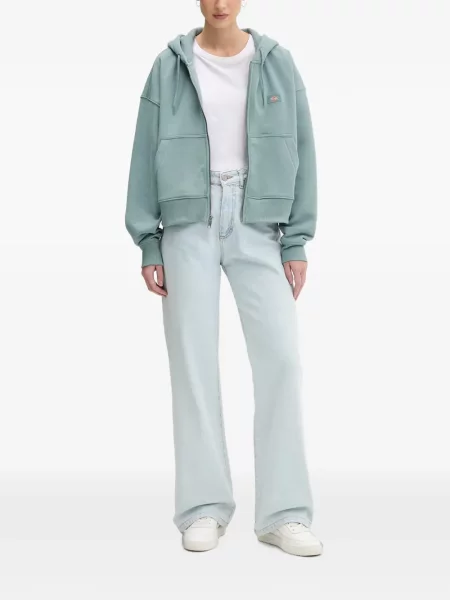 Majica s kapuljačom Dickies s autogramom zelena