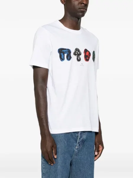 Tricou Ps Paul Smith cu imagine alb