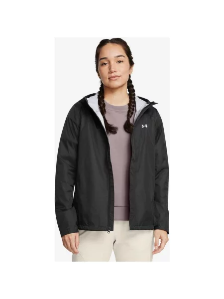 Kurtka Under Armour Stormproof Cloudstrike czarno-biała L biała