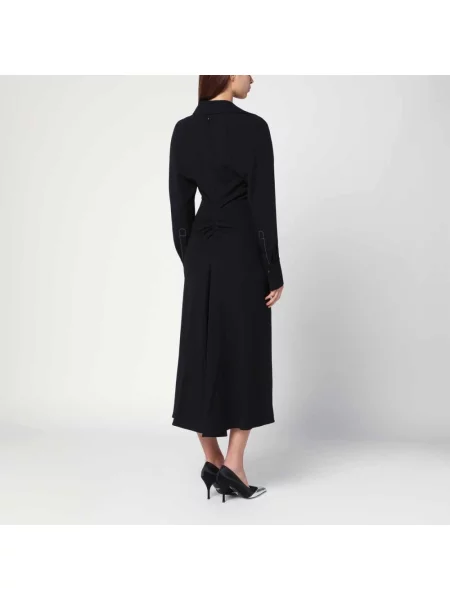 Sukienka koszulowa Victoria Beckham czarna